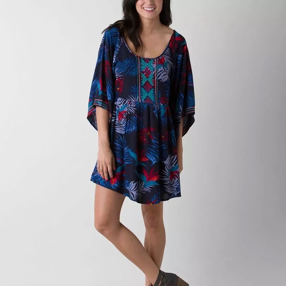 Roxy Multicolor Tropical Print Dress